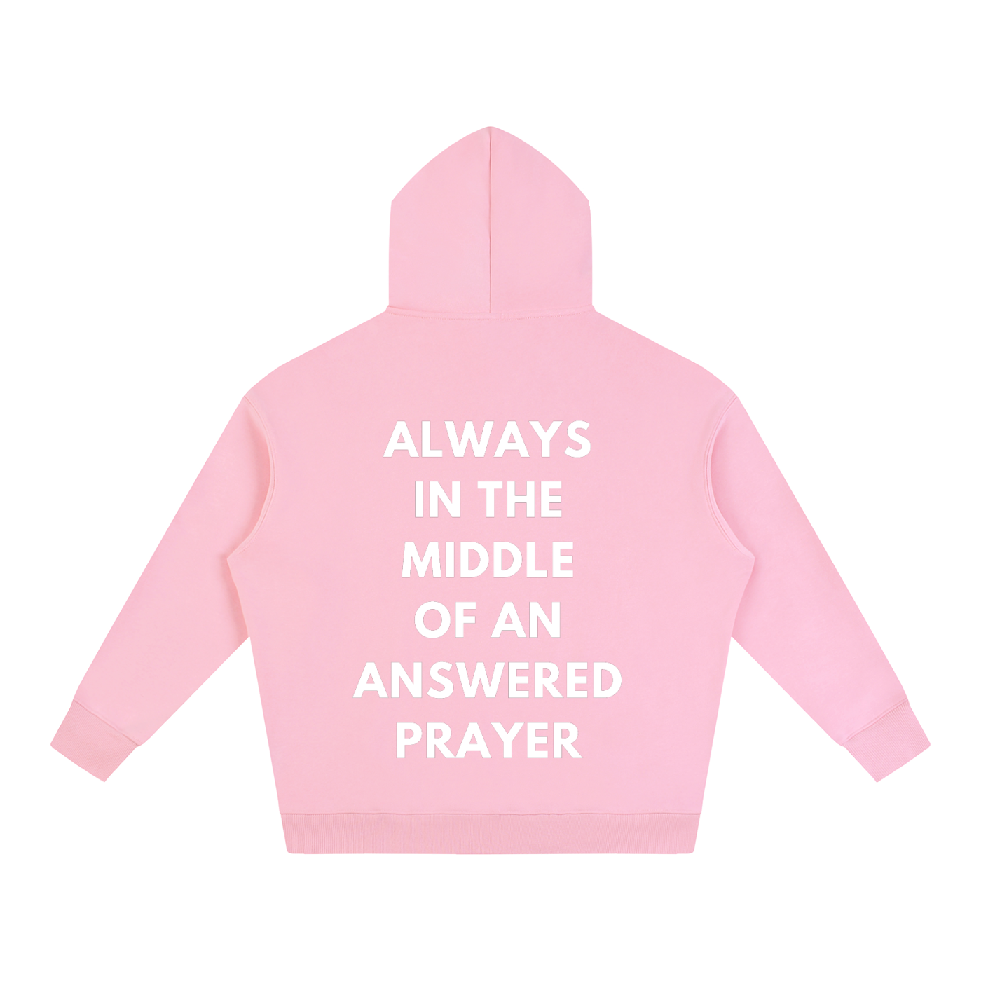 middle of an answered prayer oversized hoodie