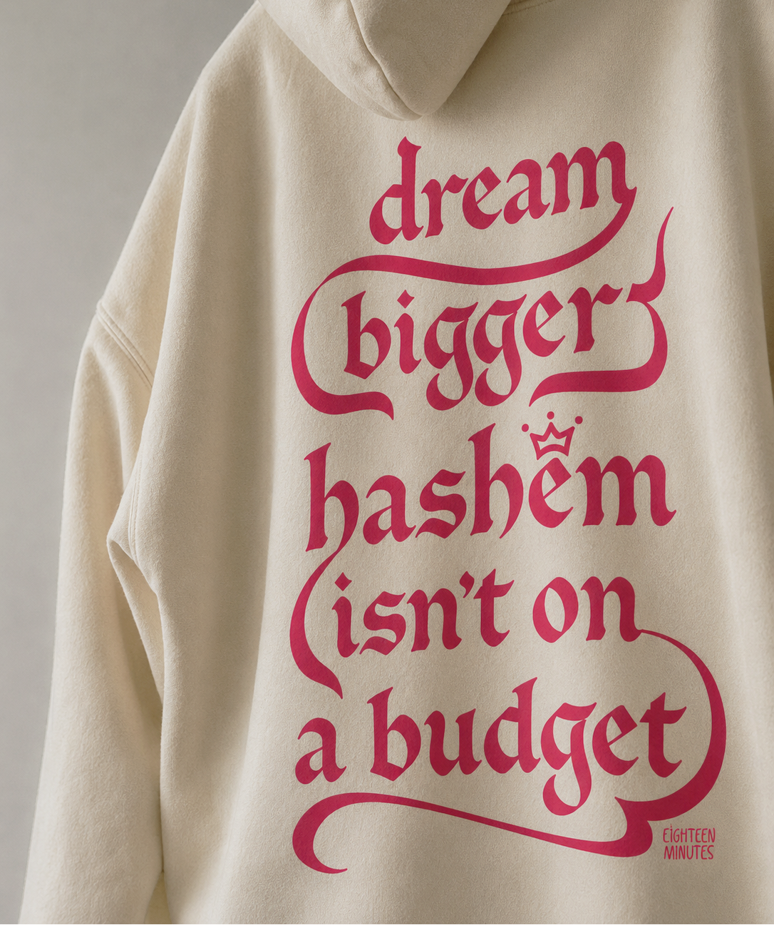 dream bigger oversized hoodie
