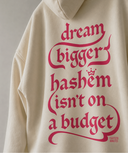dream bigger oversized hoodie